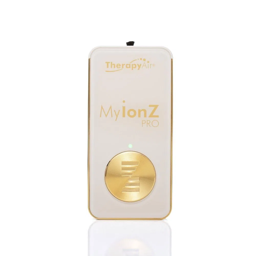 Zepter MYIONZ PRO BEIGE Tragbarer Luftreiniger, 20 Millionen Negative Ionen pro cm3, Elektrostatisch