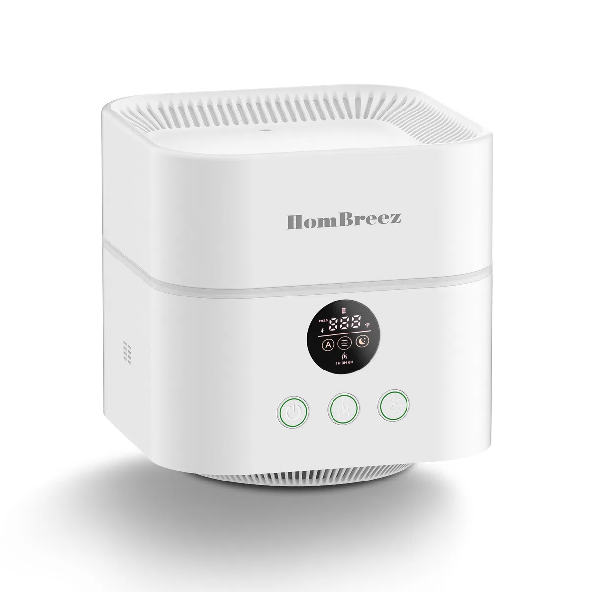 Ensemble purificateur d'air et humidificateur pour chambre à coucher, couvre jusqu'à 60 m², filtre HEPA H13, réservoir d'eau de 500 ml, diffuseur d'huiles essentielles silencieuses et