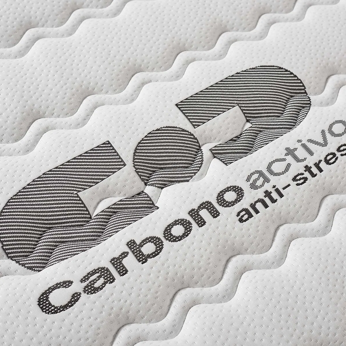 NATURALEX - Visco-Carbone - Matelas 180x200 Noyau Hybride - Épais 30 cm