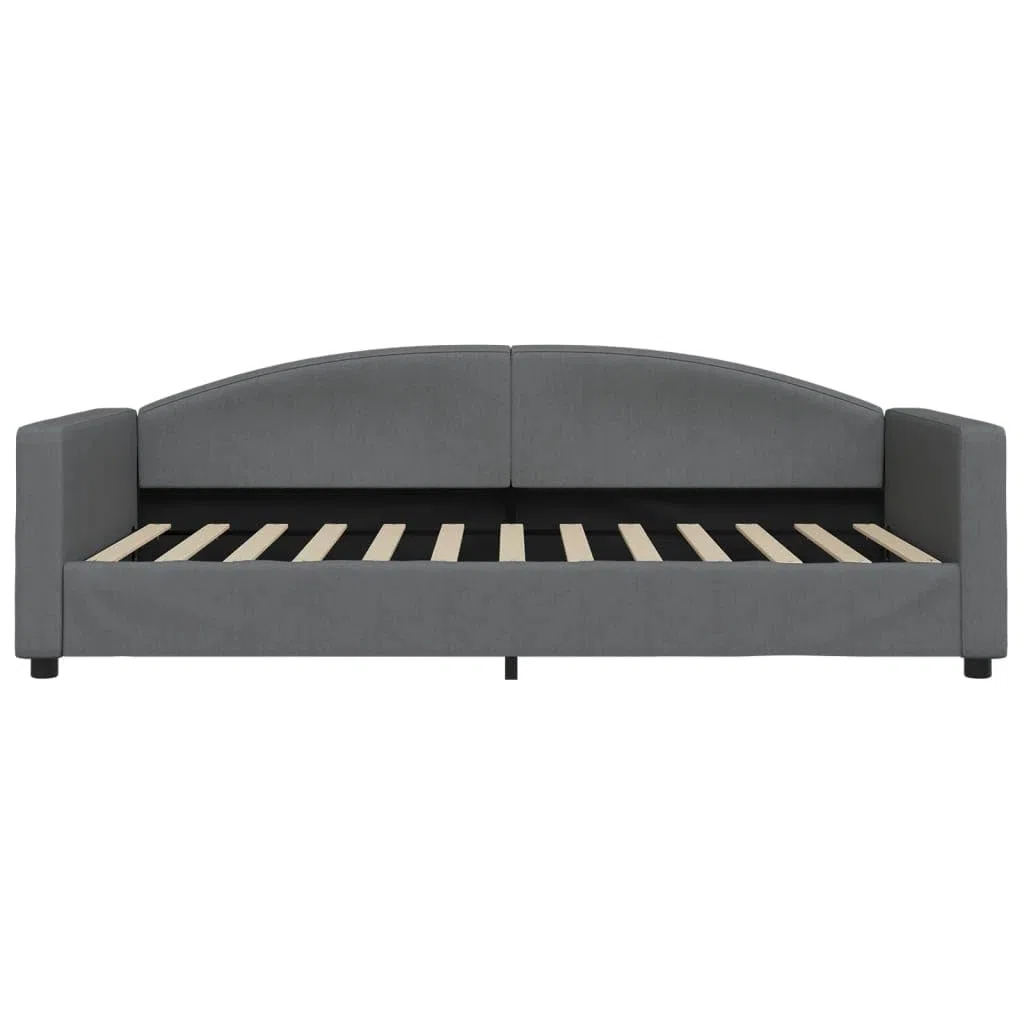 vidaXL Lit de Repos Gris foncé 100x200 cm Tissu