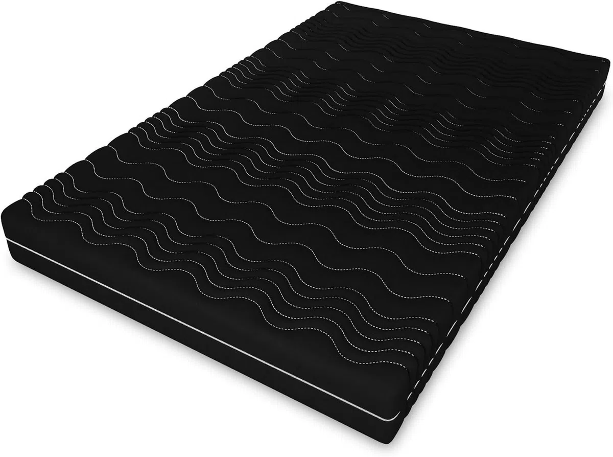 Matelas Premium 180 x 200 à ressorts ensachés H3 orthopédique Noir 20 cm